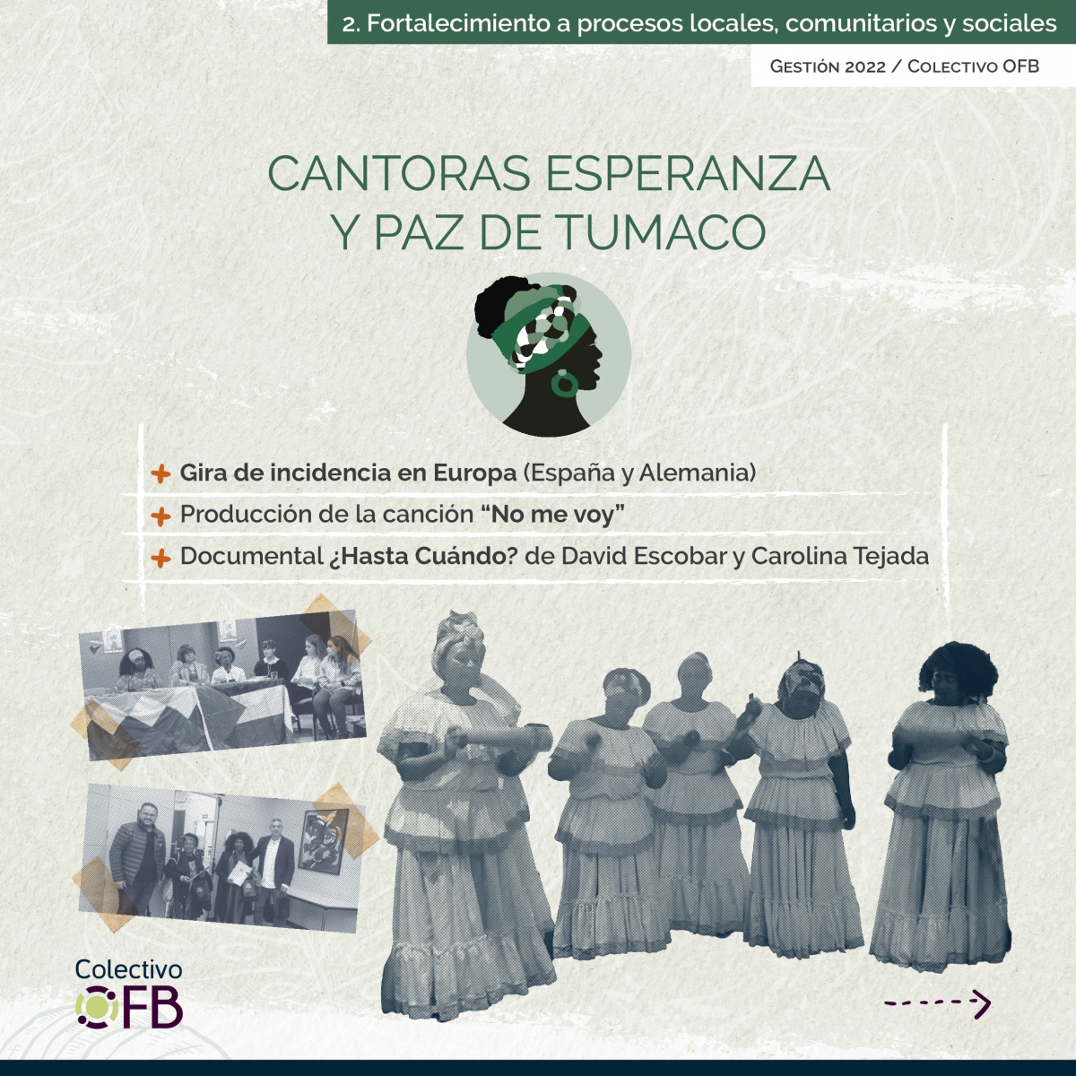 Fortalecimiento a procesos locales, comunitarios y sociales