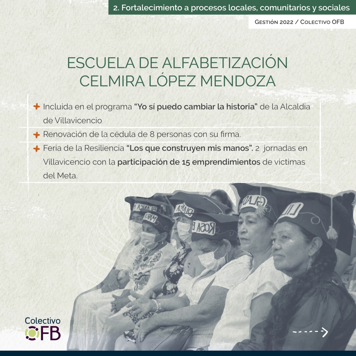 Fortalecimiento a procesos locales, comunitarios y sociales